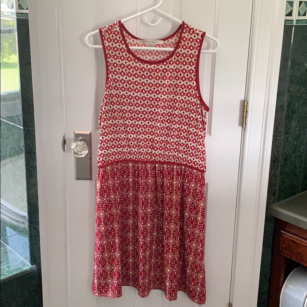Red summer dress